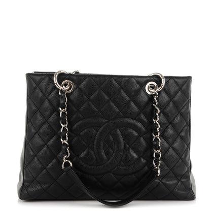 Chanel Caviar Quilted Grand Shopping Tote GST Black 1 of 7