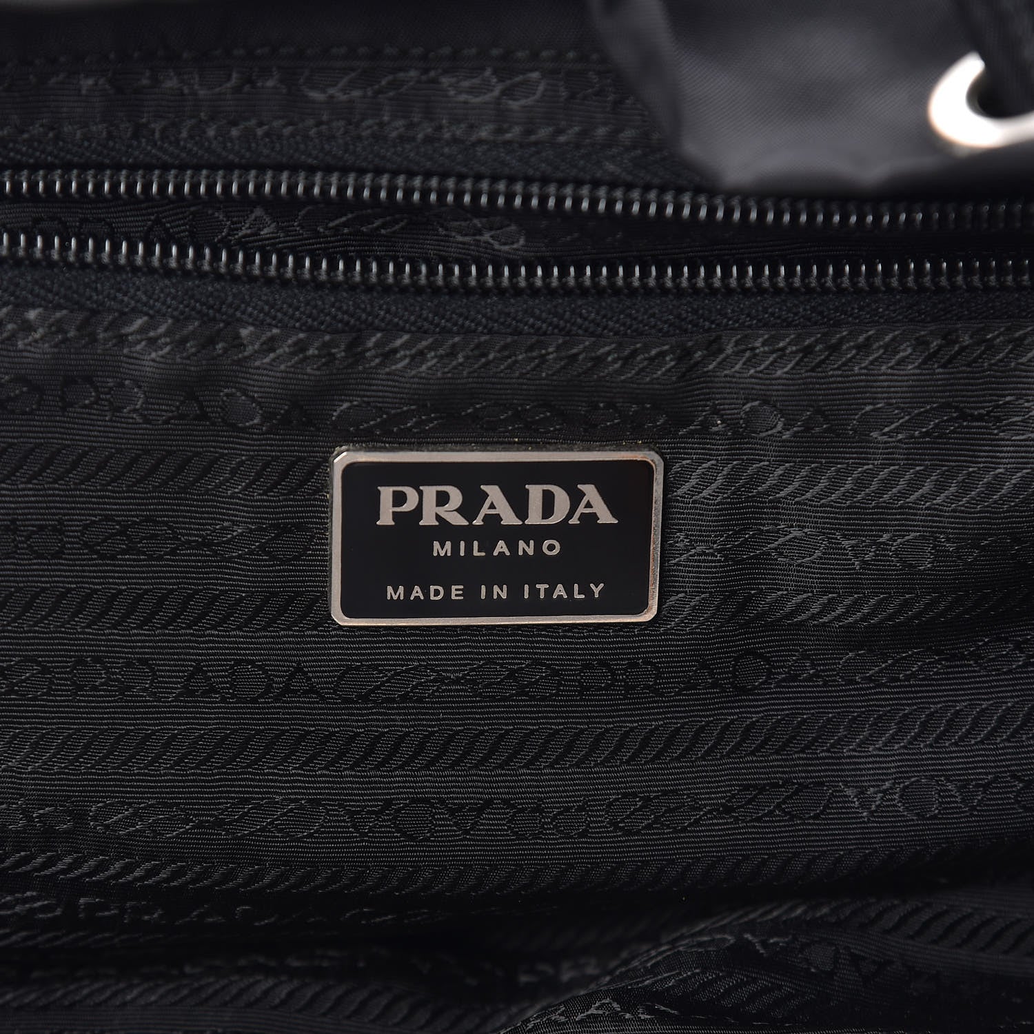 Prada Nylon Vela Medium Backpack Black 8 of 9