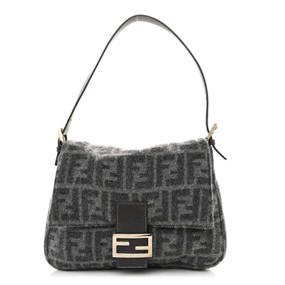Fendi Wool Zucca Mama Baguette Grey 1 of 9