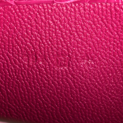 Hermes Shiny Alligator Constance Long Wallet Rose Scheherazade 7 of 13
