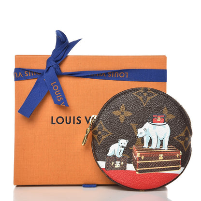 Louis Vuitton Monogram 2017 Christmas Animation Round Coin Purse 14 of 14