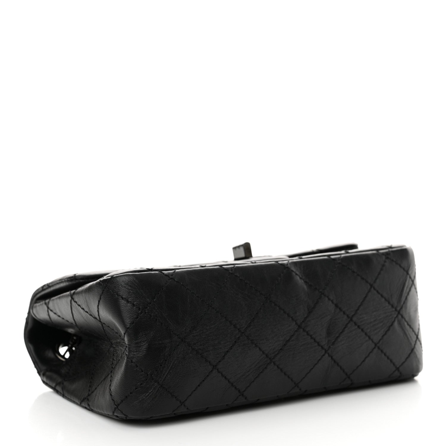 Chanel Aged Calfskin Quilted 2.55 Reissue Mini Flap So Black 4 of 12
