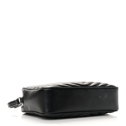 Saint Laurent Calfskin Matelasse Monogram Lou Camera Bag Black 4 of 10