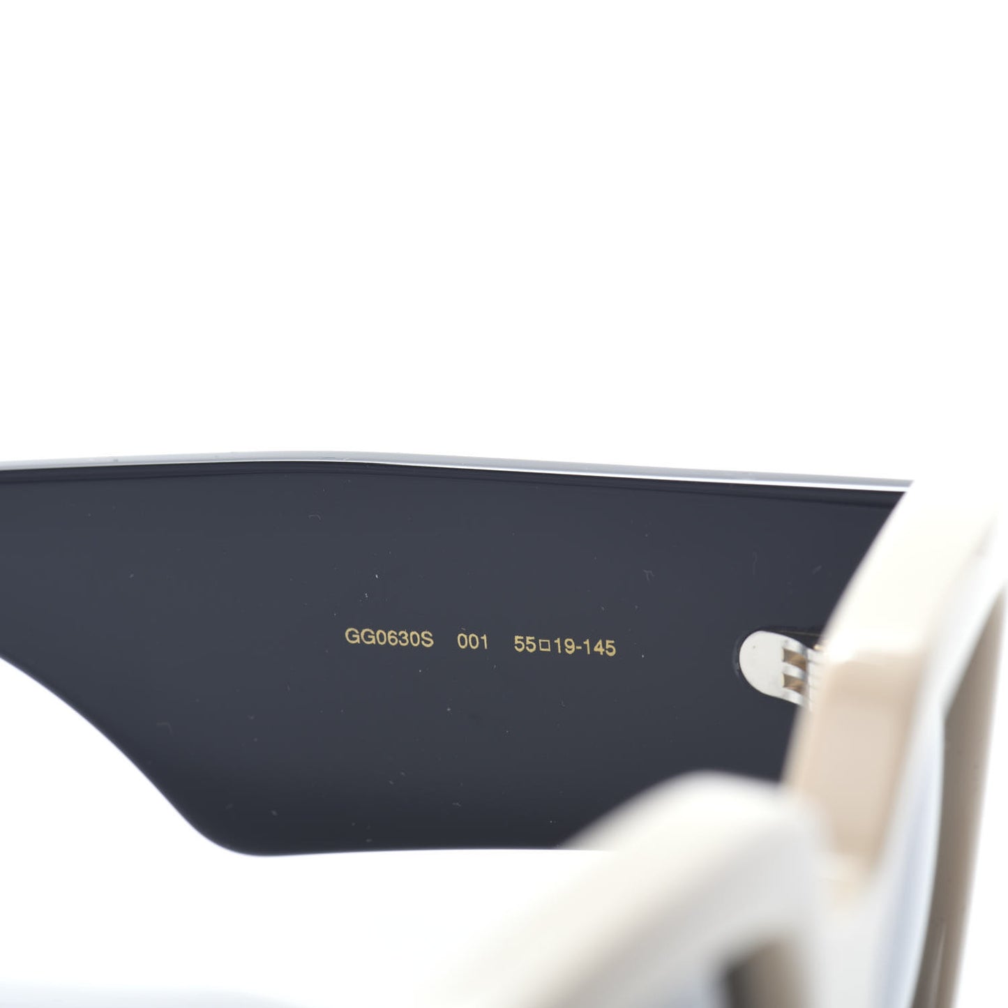 Square Frame Sunglasses GG0630S Black Ivory