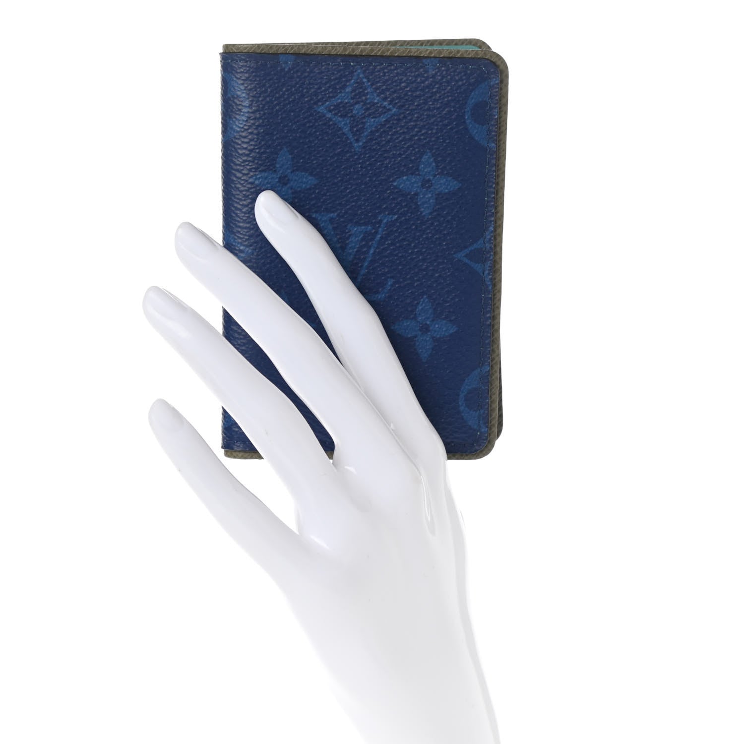 Louis Vuitton Monogram Outdoor Slender Wallet Pacific Blue 2 of 12