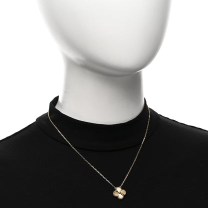 Van Cleef & Arpels VAN CLEEF &amp; ARPELS 18K Yellow Gold Guilloche Vintage Alhambra Pendant Necklace 2 of 6