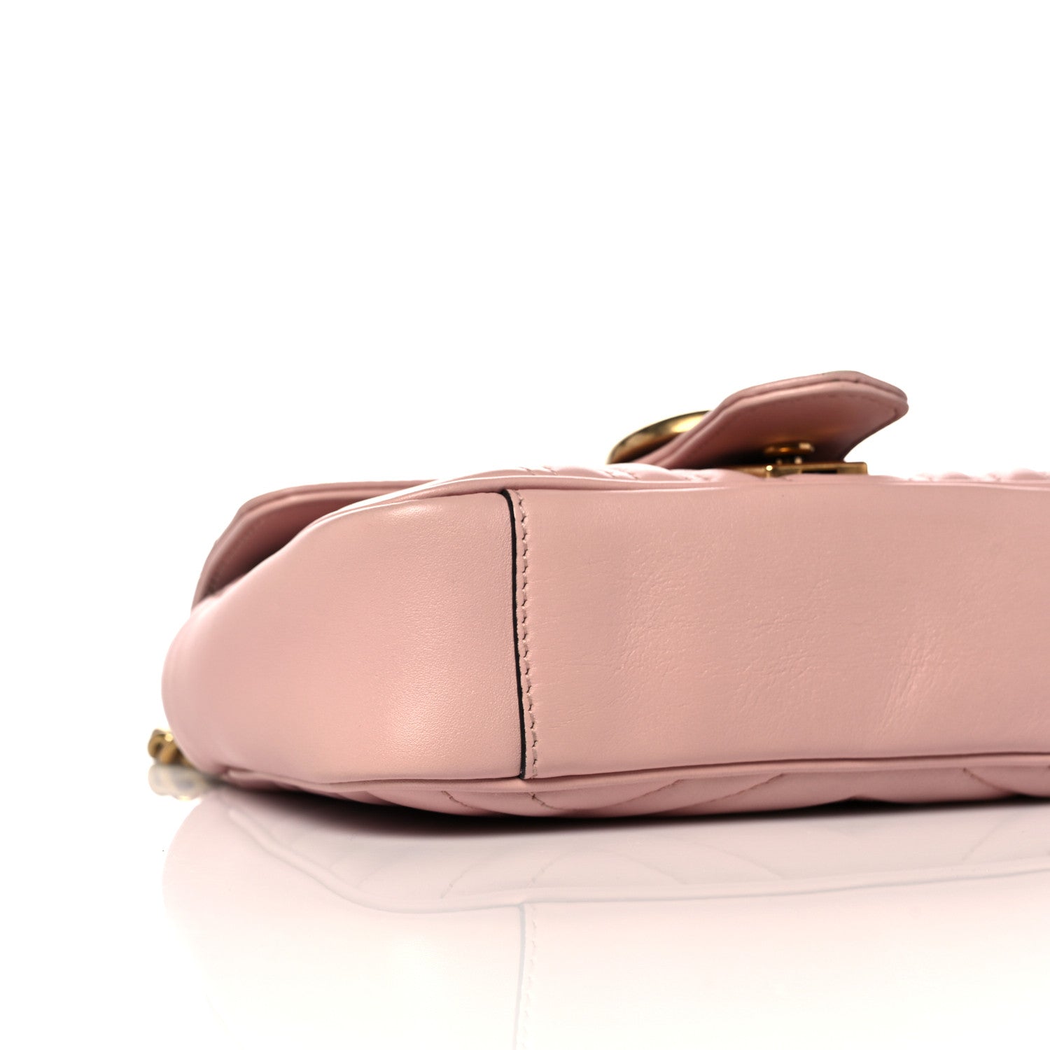 Gucci Calfskin Matelasse Mini GG Marmont Shoulder Bag Perfect Pink 10 of 17