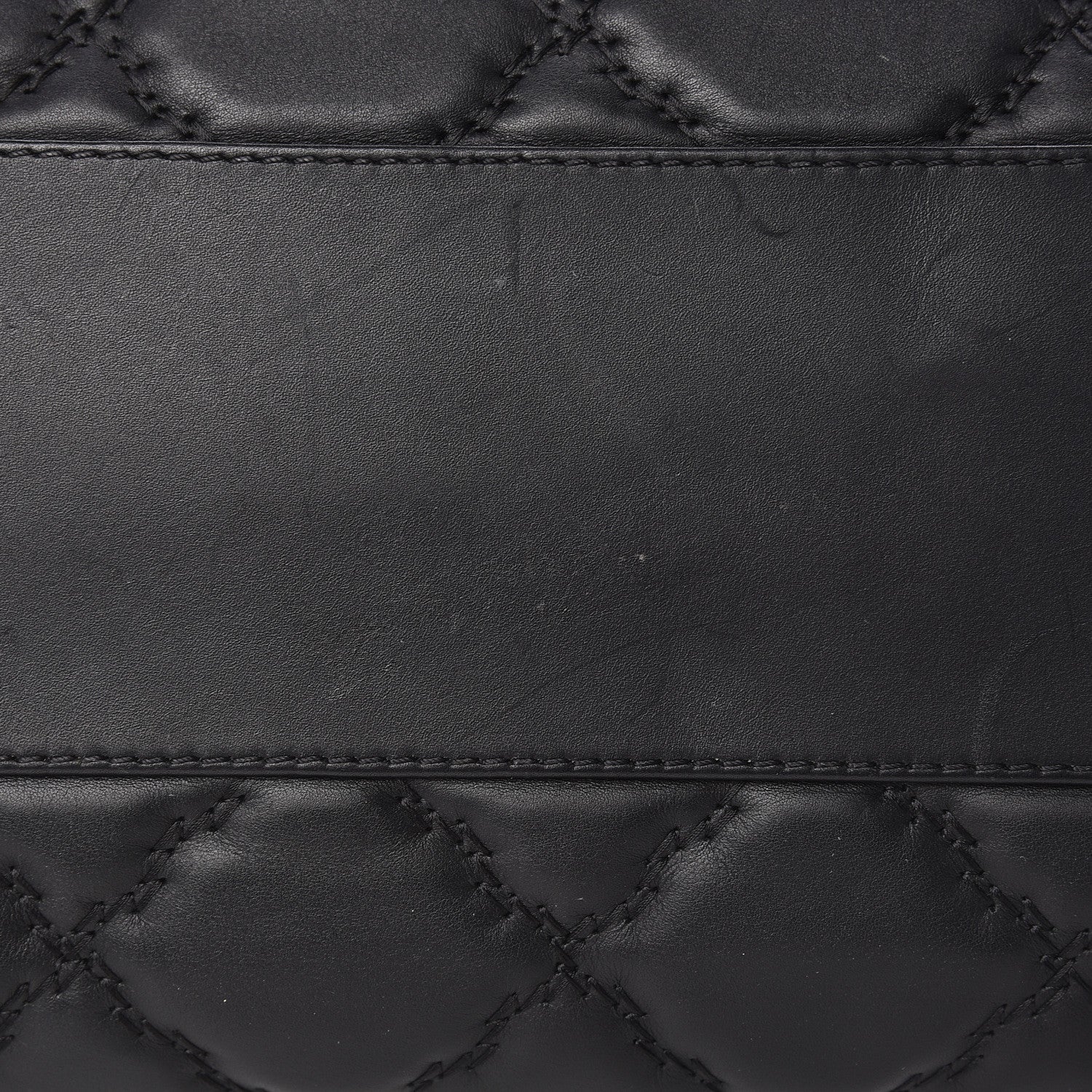 Chanel Calfskin Double Stitch Large Hamptons Flap Bag Black 11 of 13