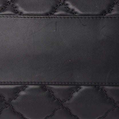 Chanel Calfskin Double Stitch Large Hamptons Flap Bag Black 11 of 13