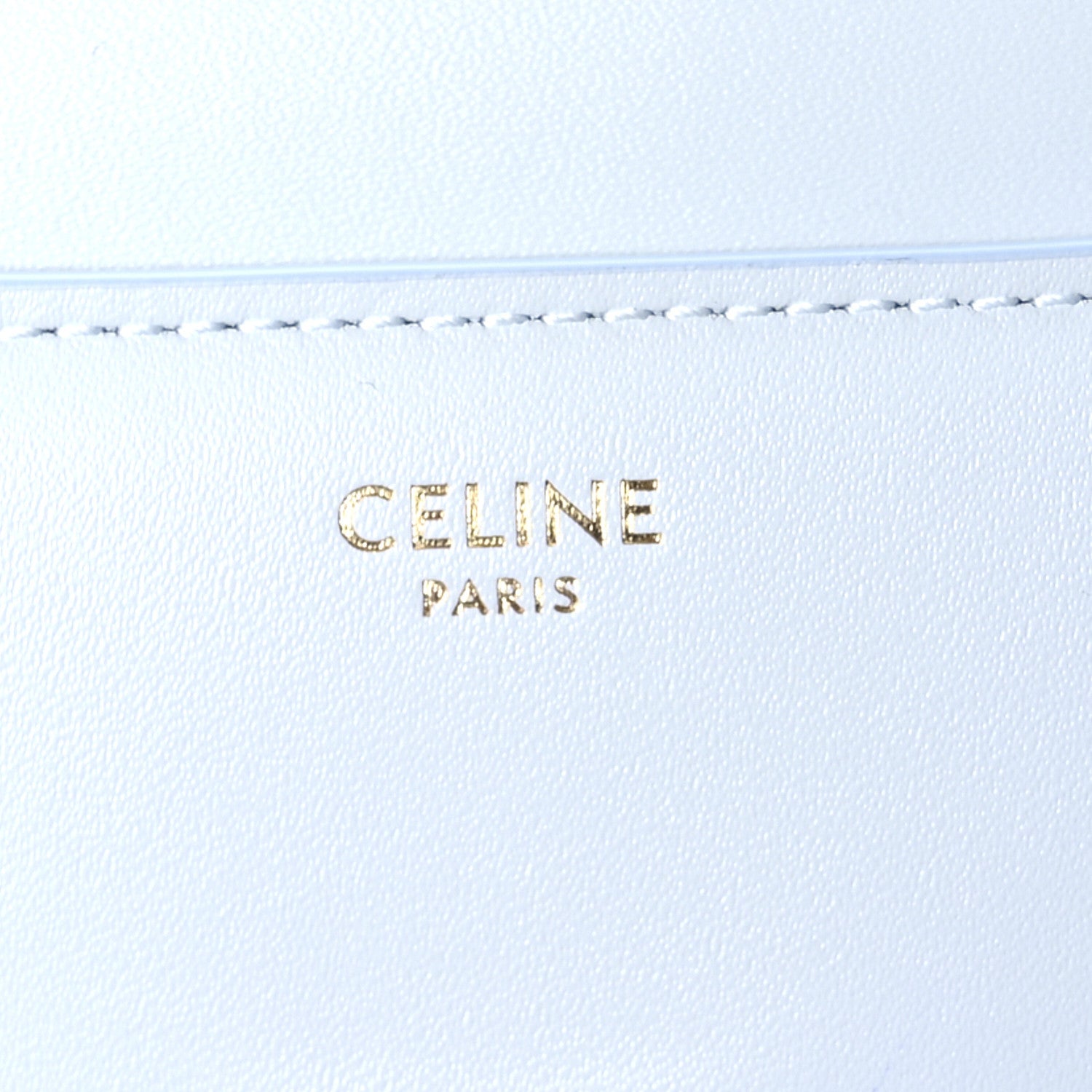 Celine Satinated Calfskin Mini 16 Top Handle Bag Pale Blue 9 of 13