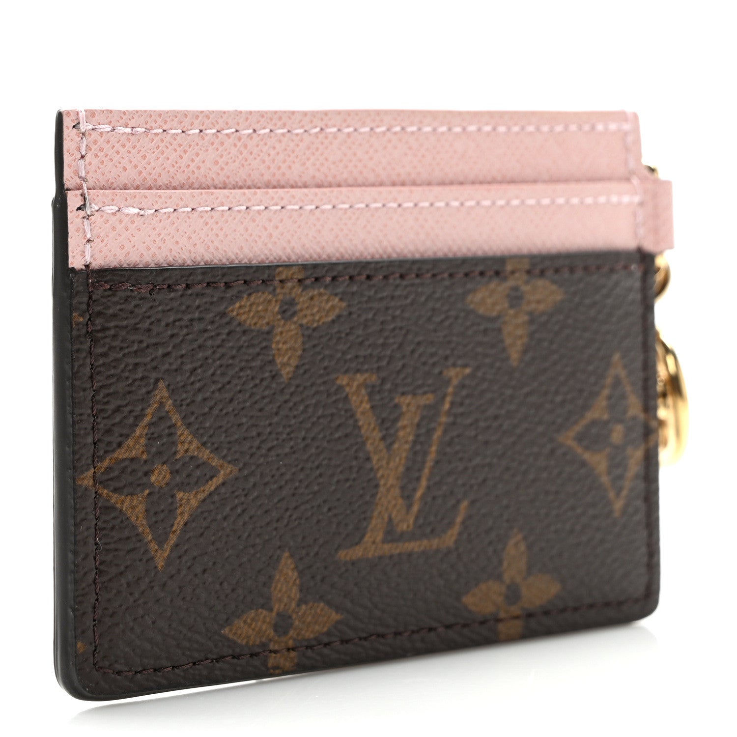 Louis Vuitton Monogram LV Charms Card Holder Rose Ballerine 3 of 6