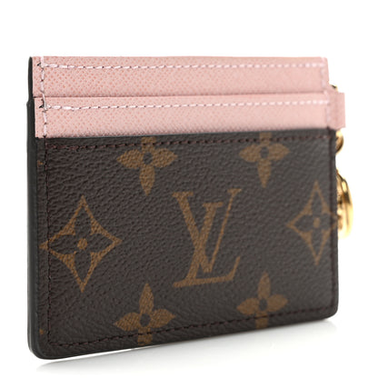 Louis Vuitton Monogram LV Charms Card Holder Rose Ballerine 3 of 6