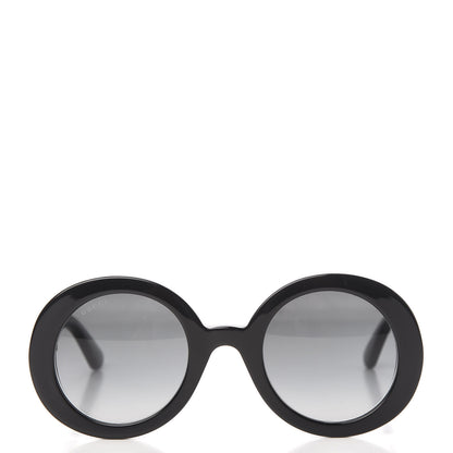 Gucci Acetate Round GG Sunglasses GG0319S Black 2 of 7