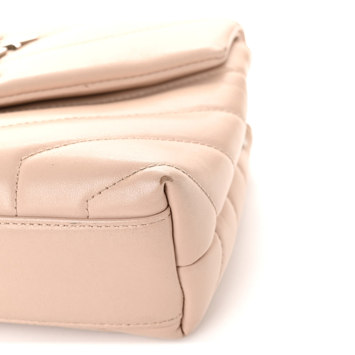 Calfskin Y Quilted Monogram Toy Loulou Crossbody Bag Nude Powder
