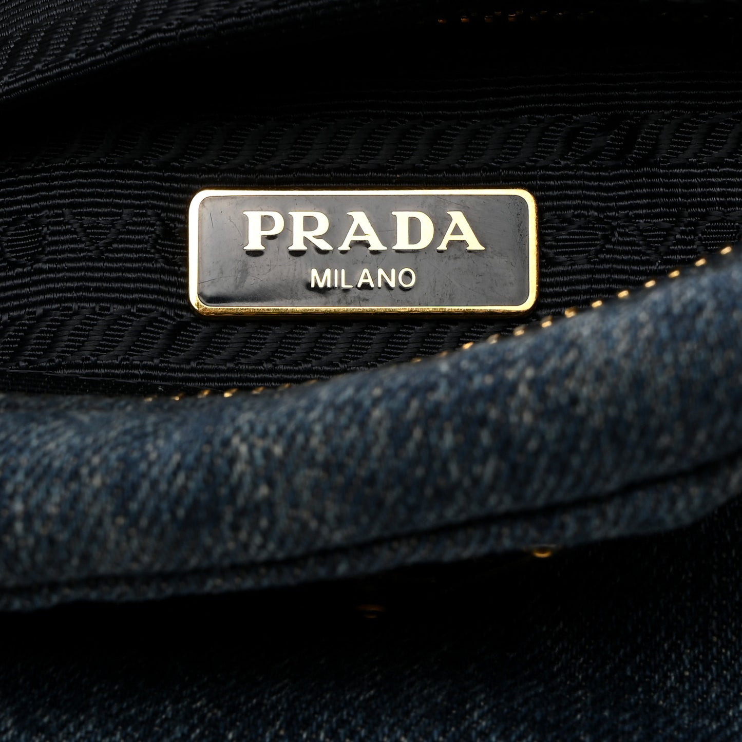 Denim Cosmetic Pouch Bleu