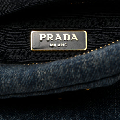 Prada Denim Cosmetic Pouch Bleu 6 of 7