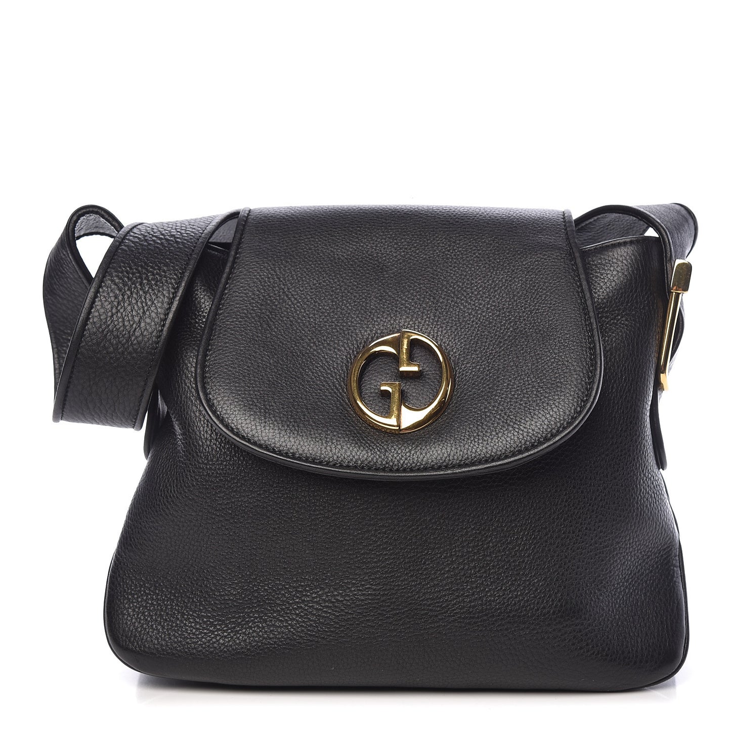 Cellarius Calfskin Medium 1973 Shoulder Bag Black