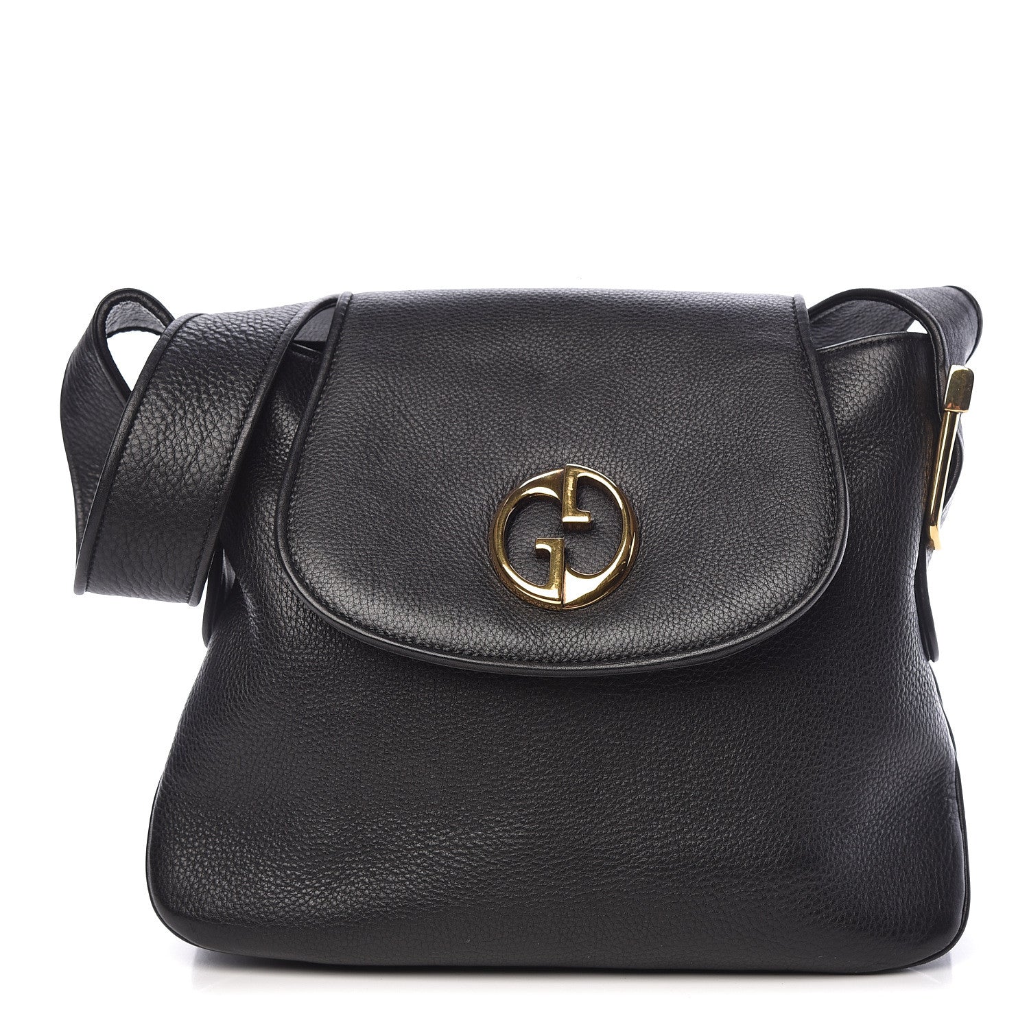 Gucci Cellarius Calfskin Medium 1973 Shoulder Bag Black 1 of 15