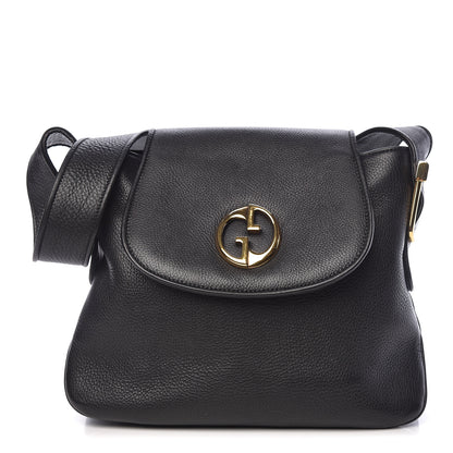 Gucci Cellarius Calfskin Medium 1973 Shoulder Bag Black 1 of 15