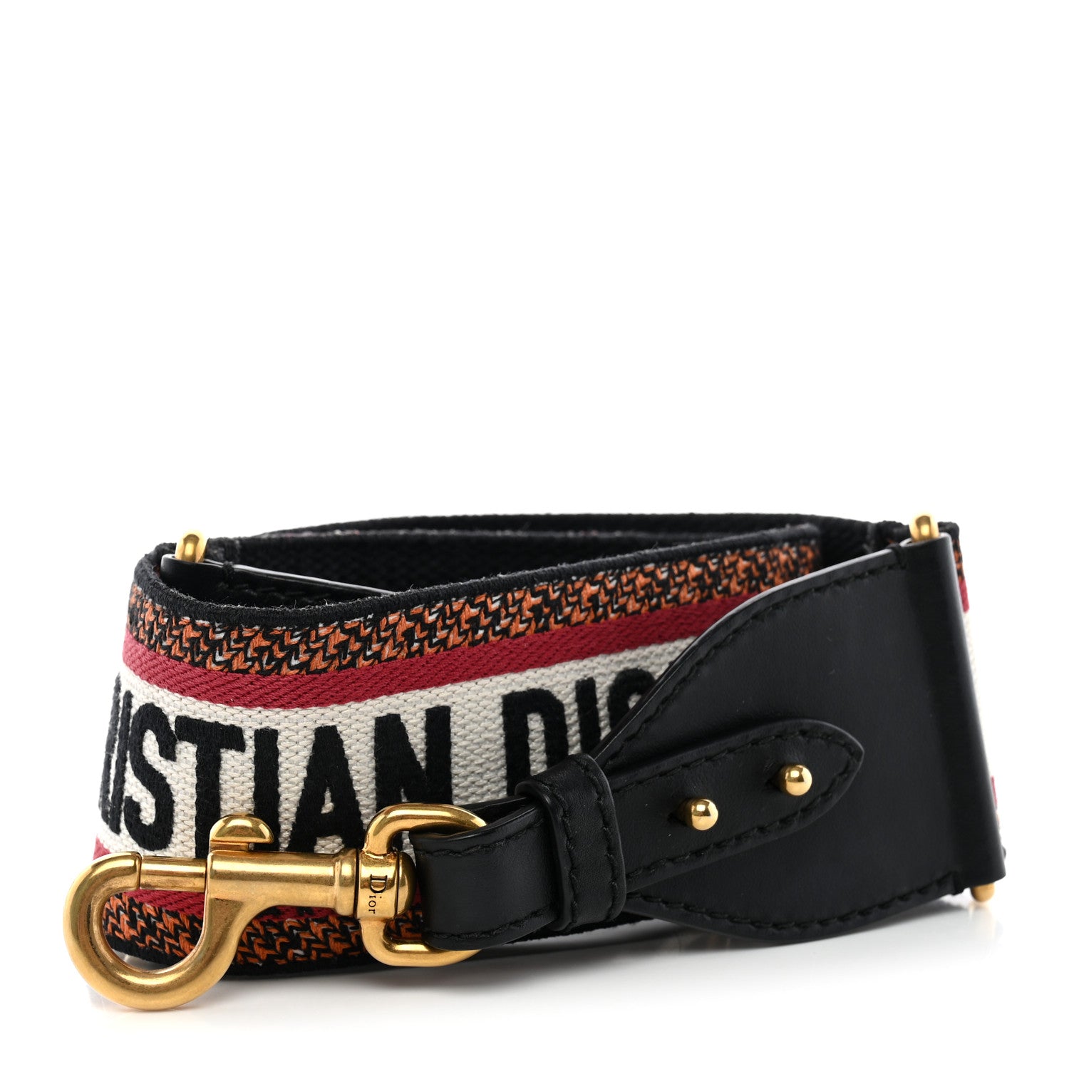 Christian Dior Canvas Embroidered Shoulder Strap Multicolor 1 of 5