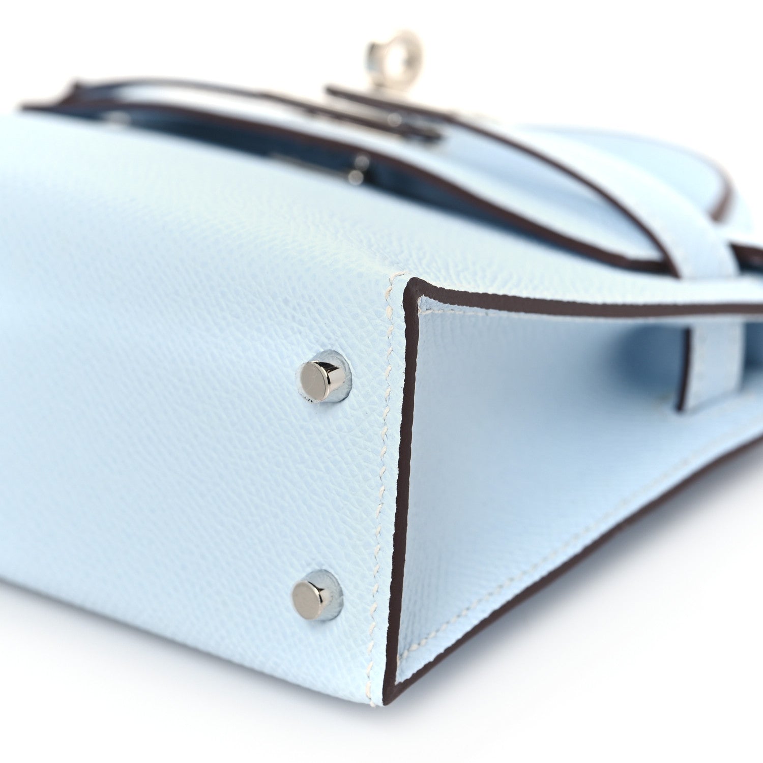 Hermes Epsom Mini Kelly Sellier 20 Bleu Brume 9 of 10