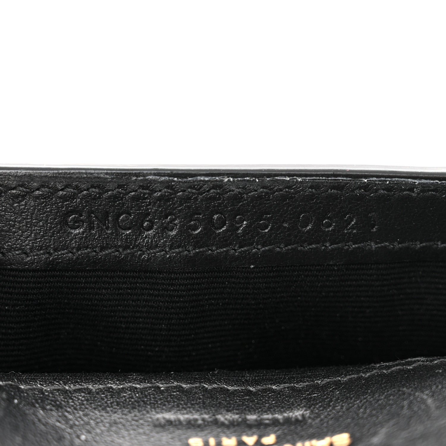 Saint Laurent Crocodile Embossed Monogram Phone Holder Crossbody Black 7 of 11