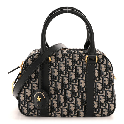 Christian Dior Oblique East West Medium D-Vibe Bowling Bag Navy 1 of 11