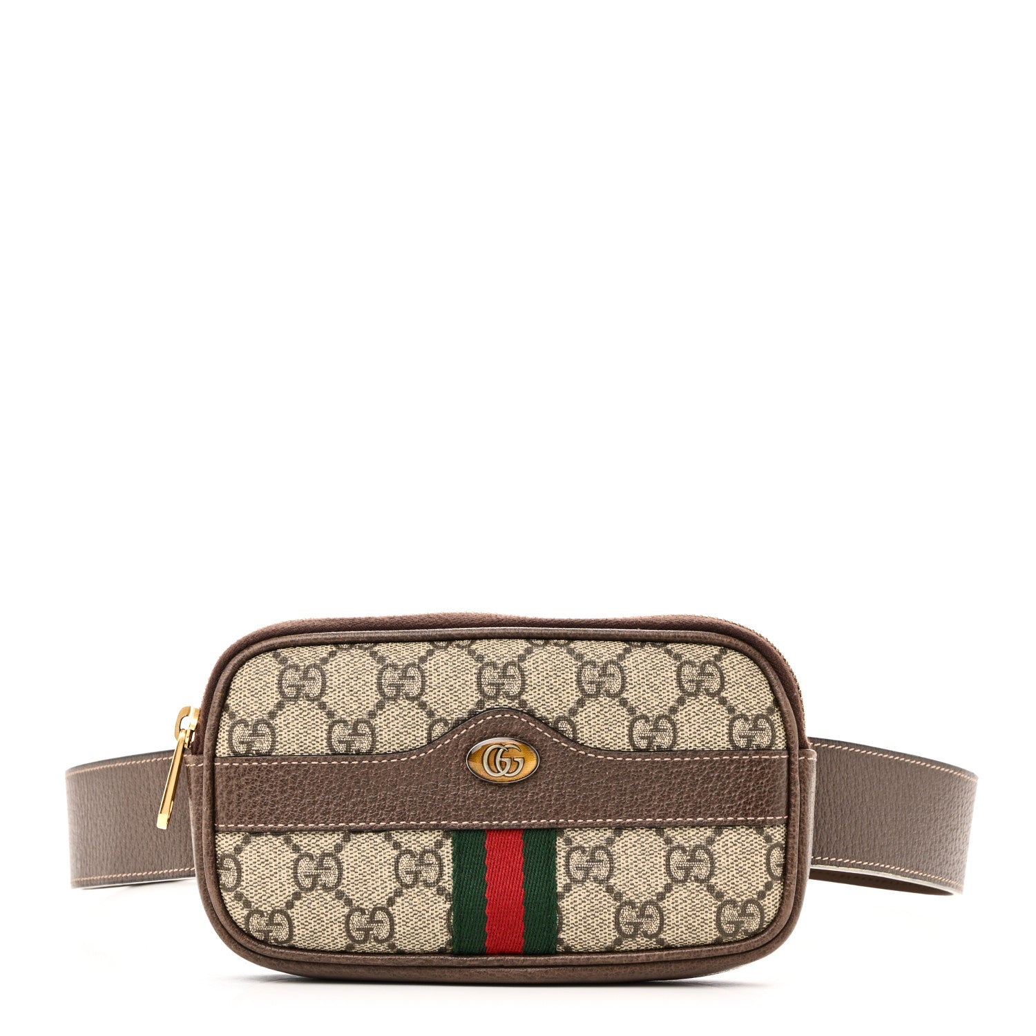 Gucci GG Supreme Monogram Ophidia Belted iPhone Case 85 34 Dark Brown 1 of 12