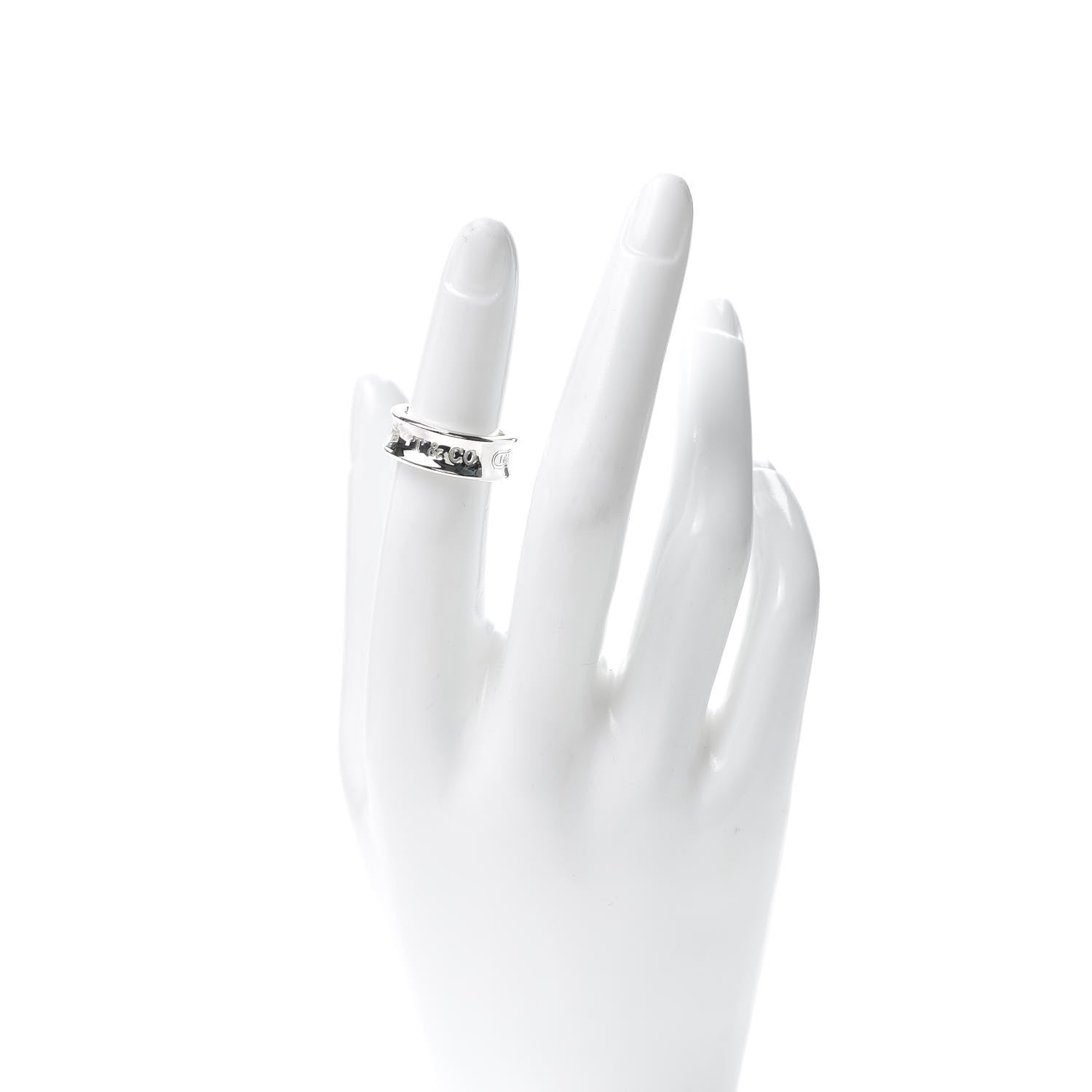 Tiffany Sterling Silver 1837 Band Ring 48 4.5 2 of 5