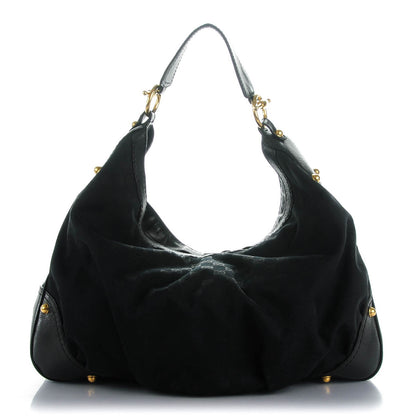 Gucci Monogram Large Jockey Hobo Black 1 of 9