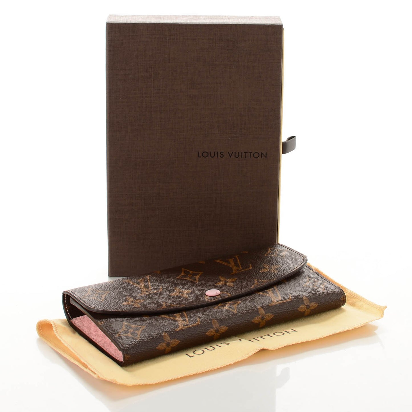 Monogram Emilie Wallet Rose Ballerine