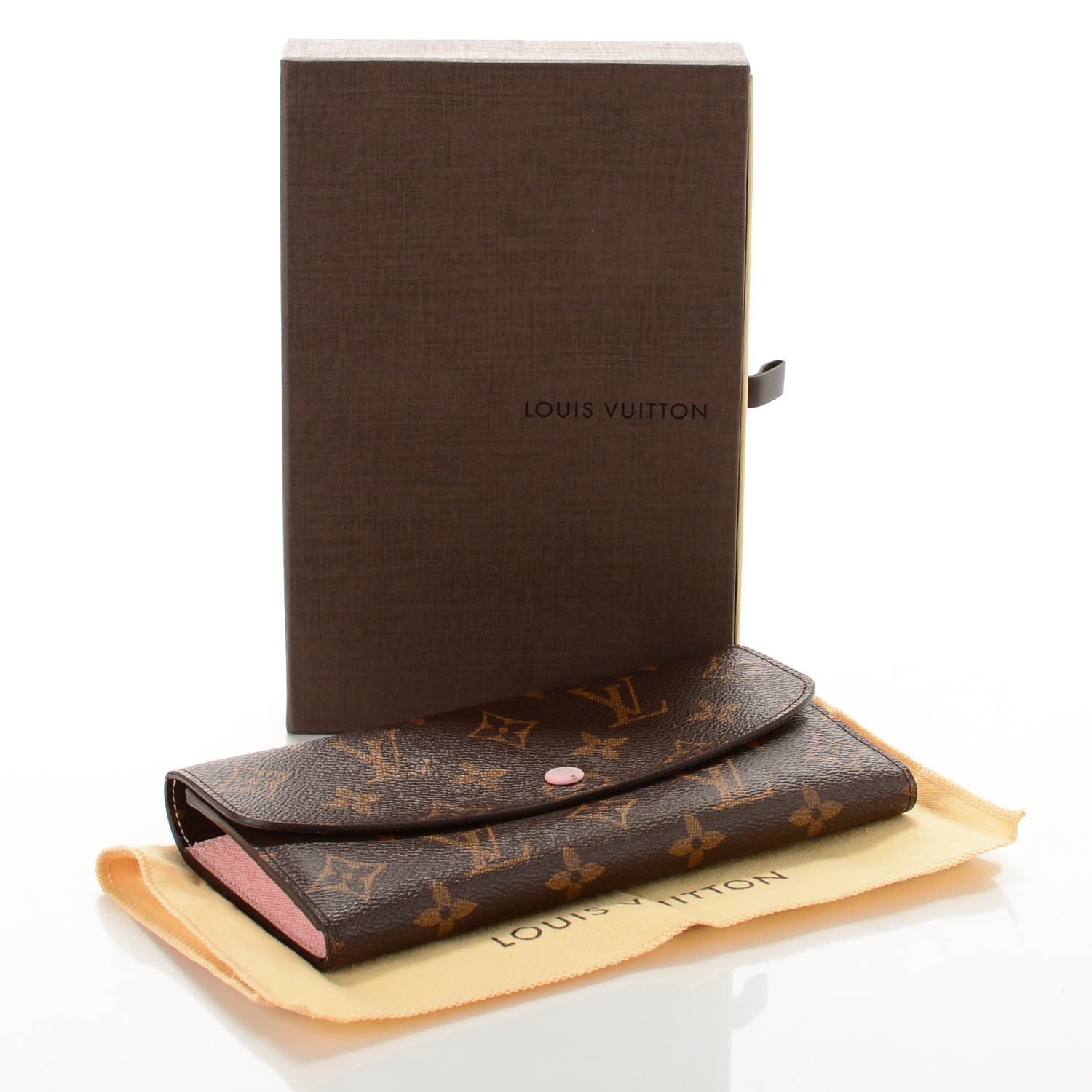 Louis Vuitton Monogram Emilie Wallet Rose Ballerine 4 of 7