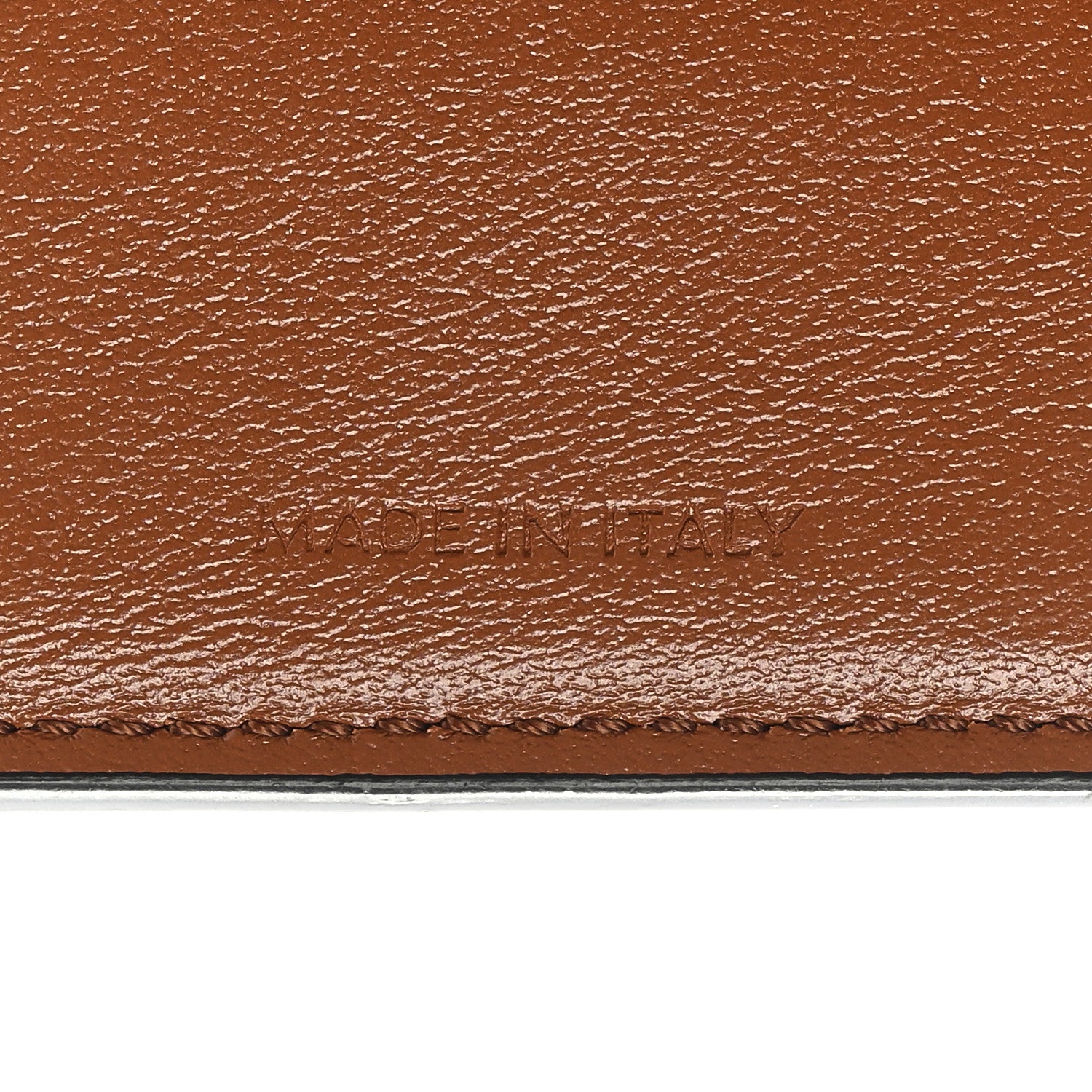 Celine Textile Calfskin Small Triomphe Wallet Natural Tan 7 of 7