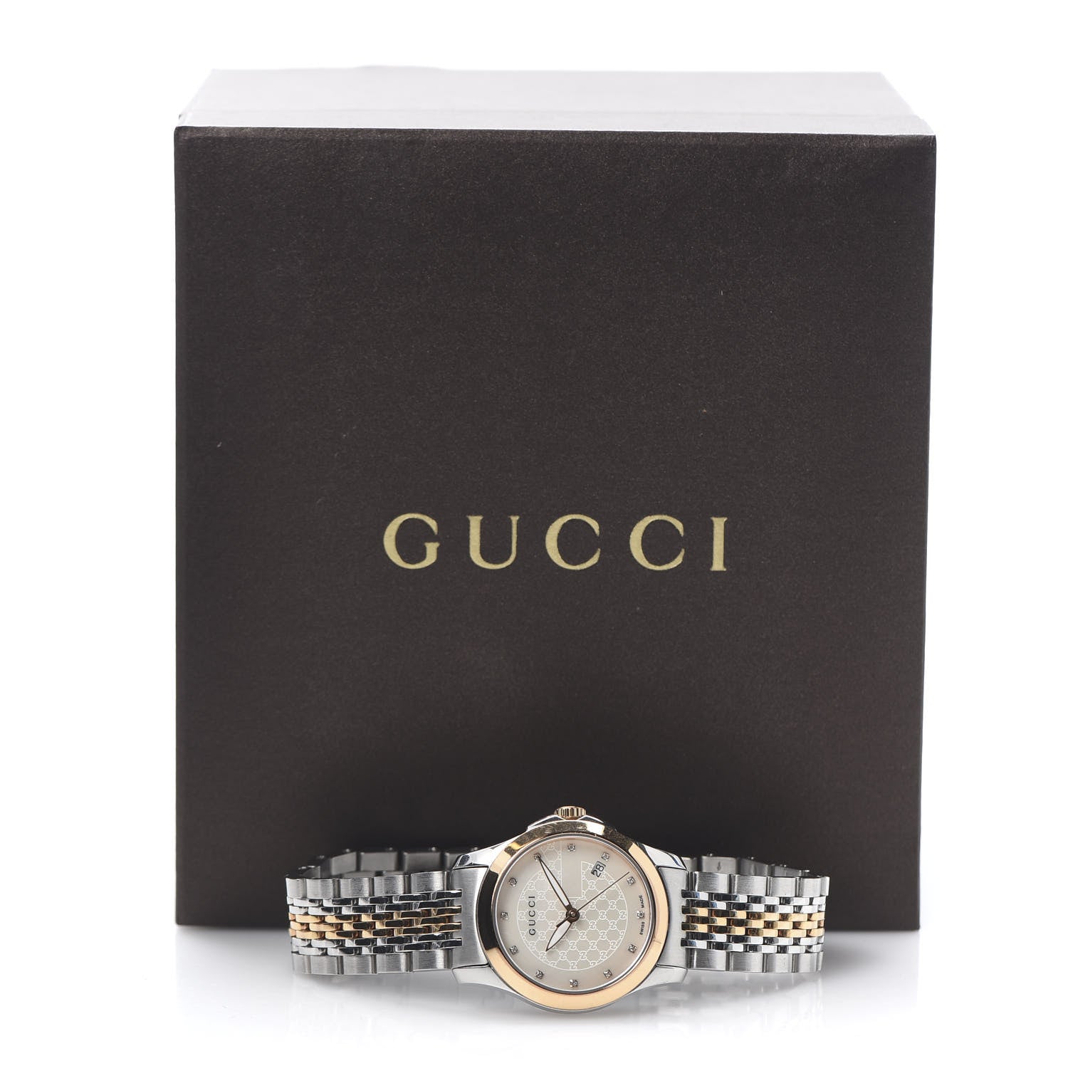 Gucci Stainless Steel Diamond 27mm 126.5 G-Timeless Quartz Watch White 7 of 7