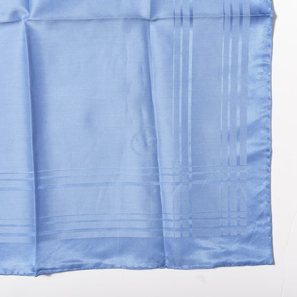 Gucci Cotton Silk GG Monogram Pocket Square Scarf Light Blue 2 of 3