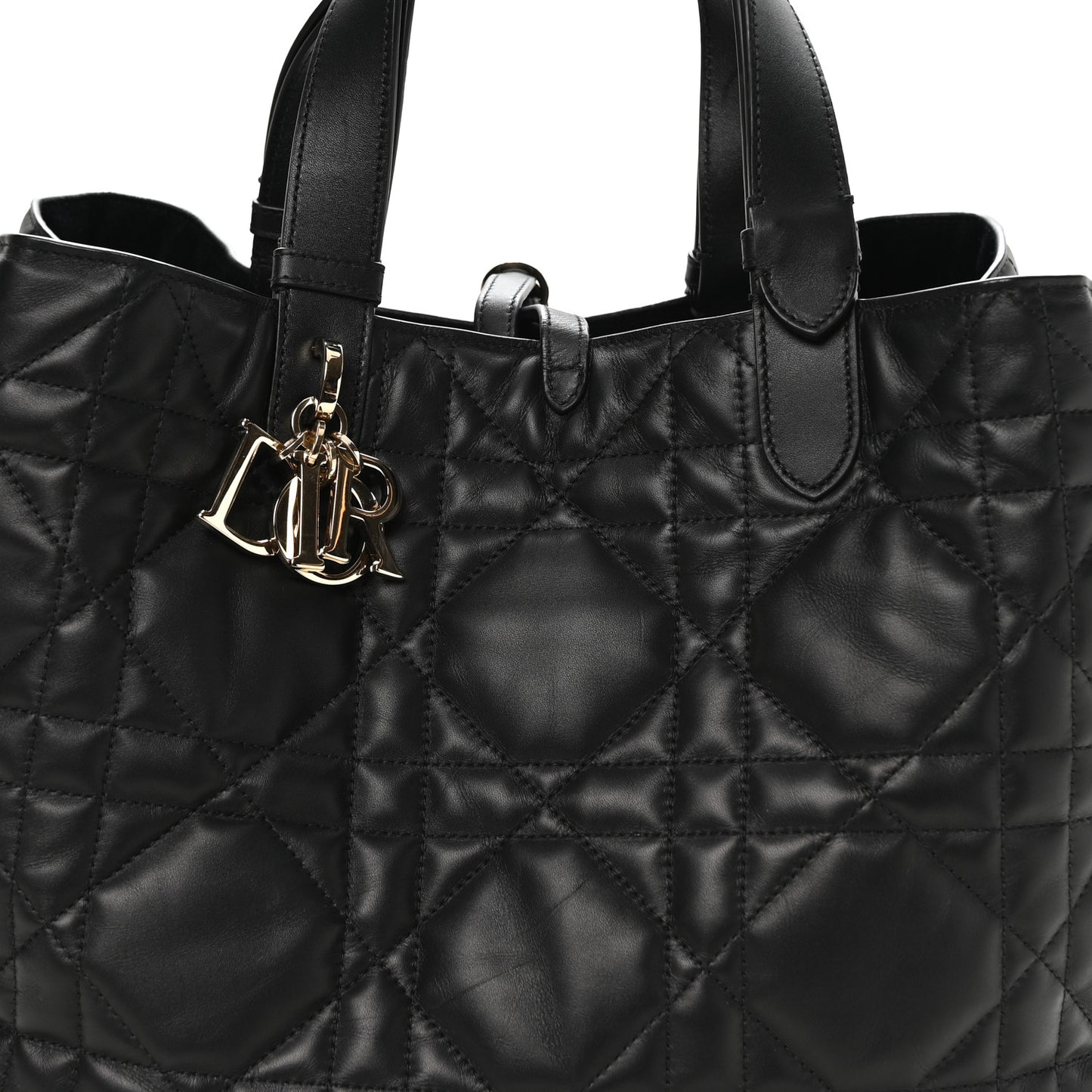 Calfskin Macrocannage Large Toujours Black