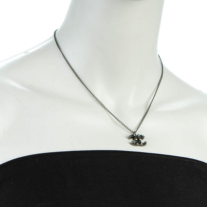 Chanel Ruthenium Spiked CC Necklace 2 of 5