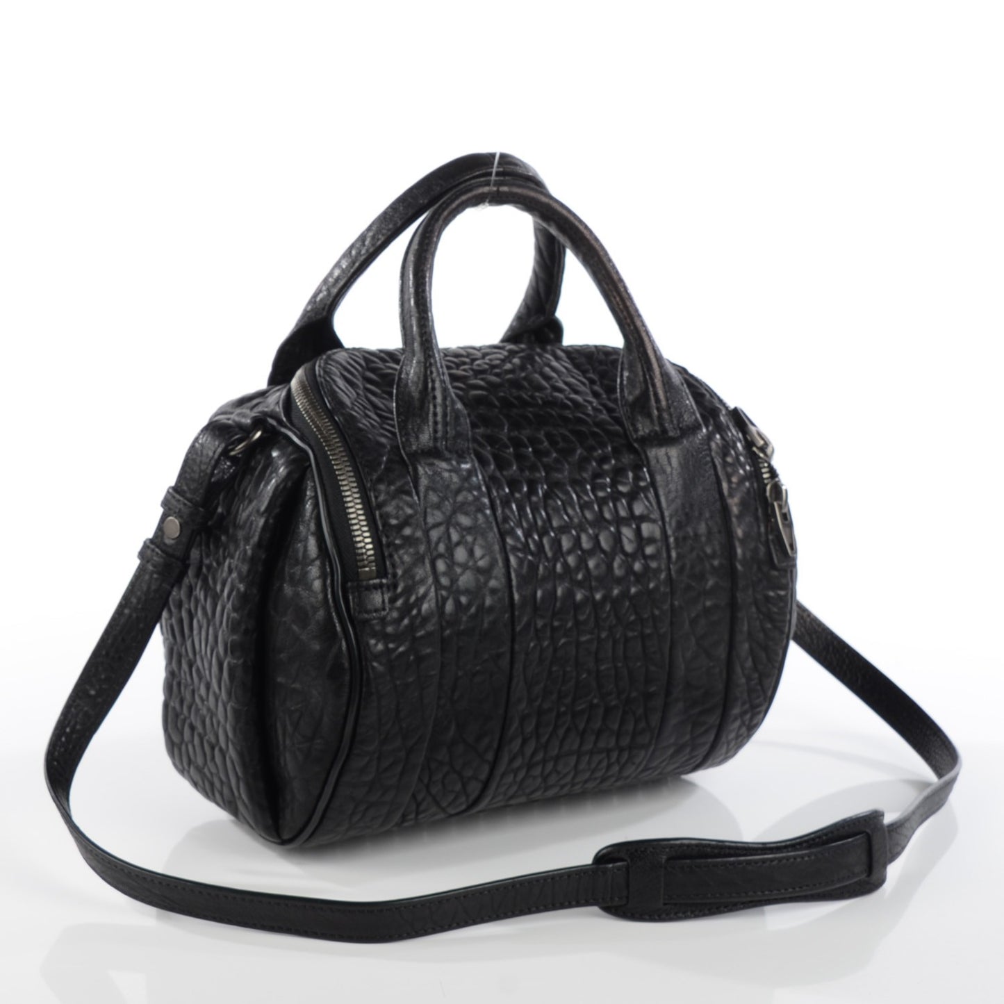 Pebbled Lambskin Rockie Black w Black Nickel Hardware