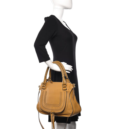 Chloe Calfskin Medium Marcie Satchel Curry Yellow 2 of 11
