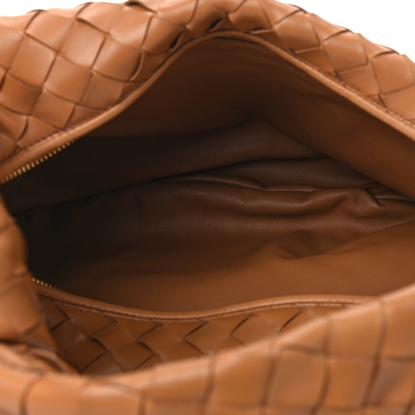 Nappa Intrecciato Medium Jodie Caramel