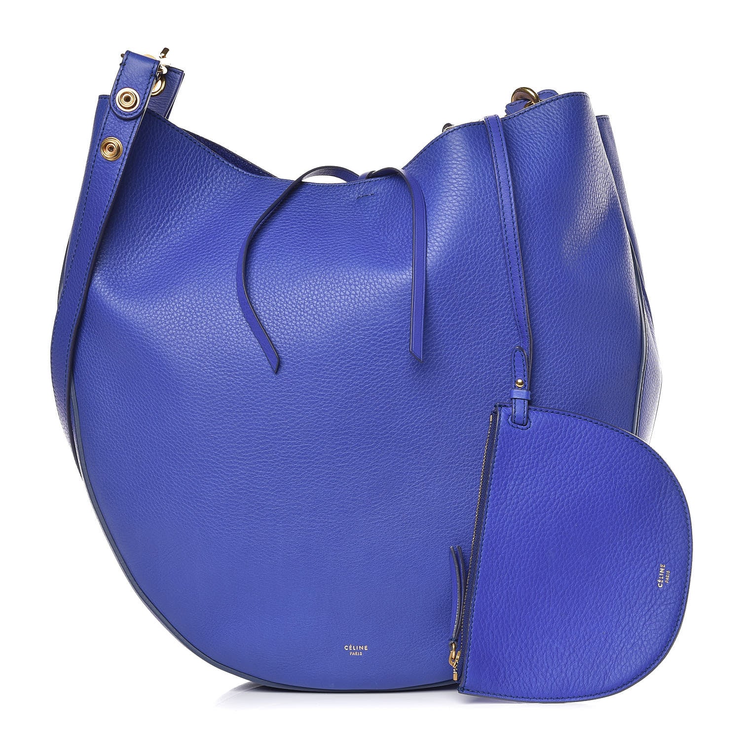 Celine Supple Calfskin Large Hobo Indigo 3 of 12