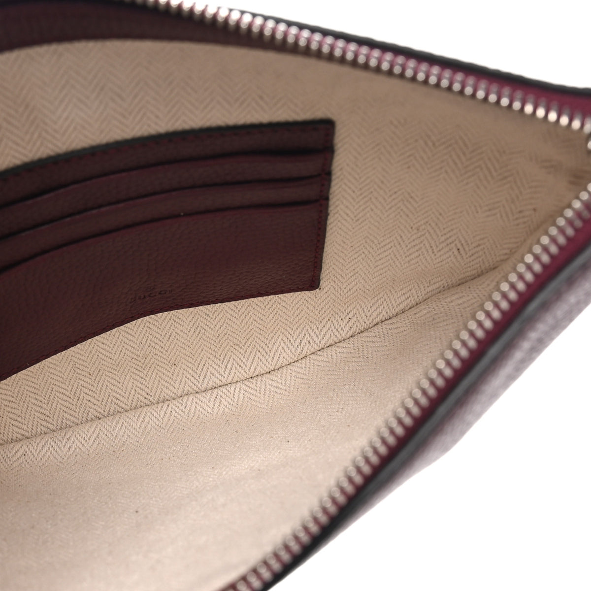 Pebbled Calfskin Mini B Shoudler Bag Burgundy