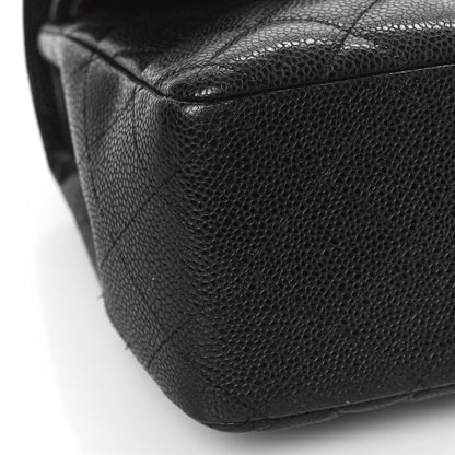 Chanel Caviar Quilted Jumbo Double Flap Black 8 of 10