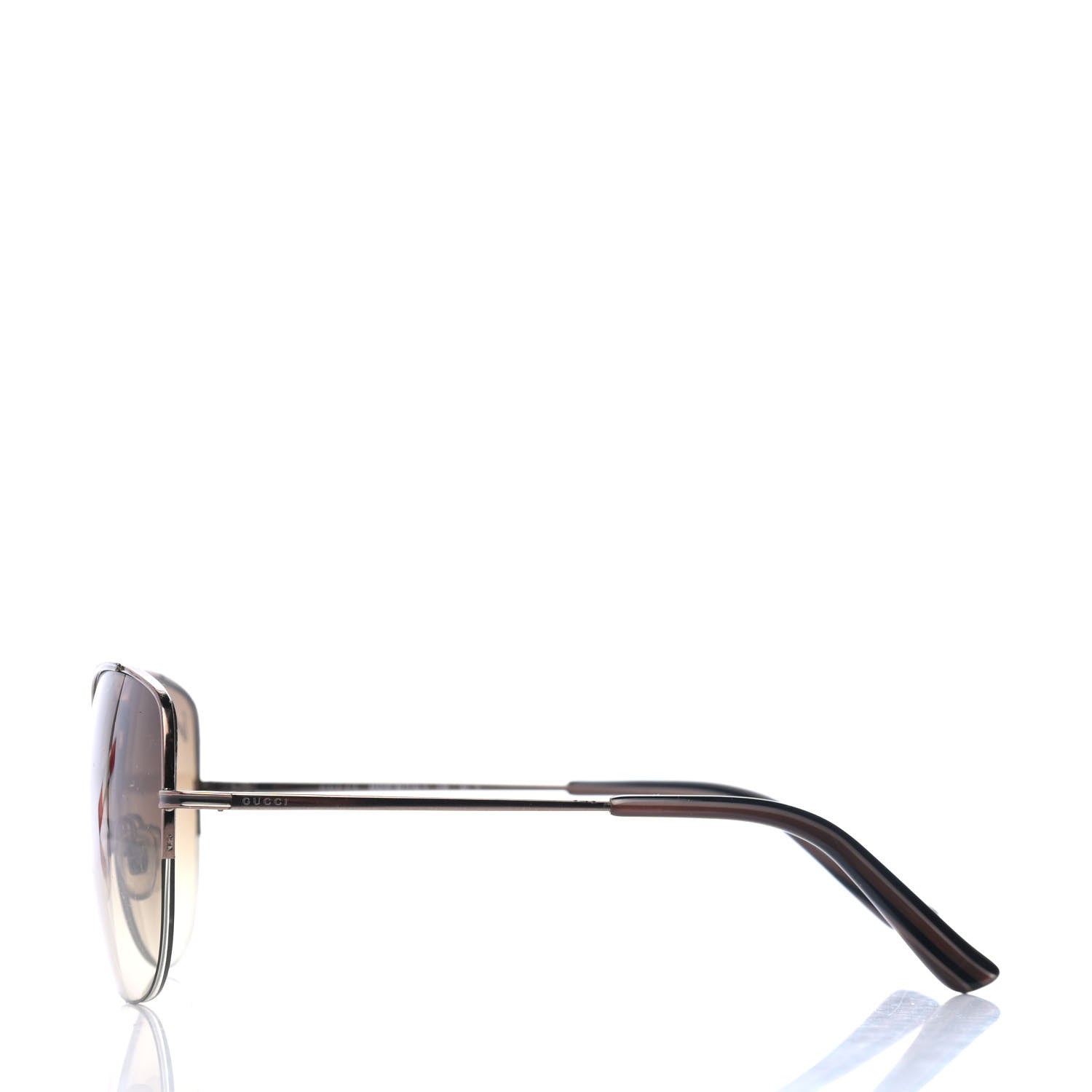 Gucci Metal Aviator Sunglasses GG 2889 S Brown 3 of 4
