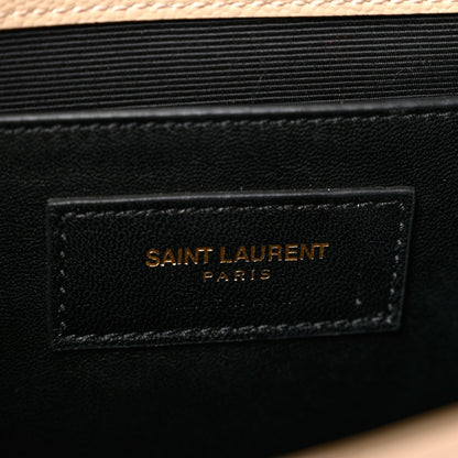 Saint Laurent Grain De Poudre Classic Monogram Kate Clutch Dark Beige 6 of 8