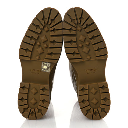 Hermes Lambskin Quilted Mosaique Fuji Boots 36 Beige Gobi 7 of 13