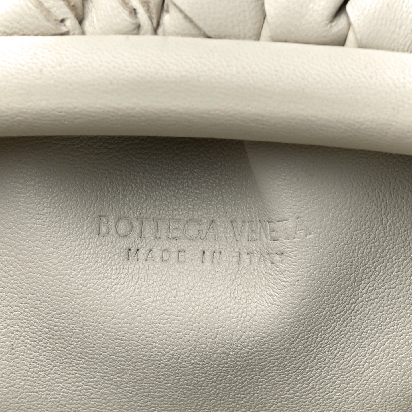 Nappa Intrecciato The Mini Pouch Chalk