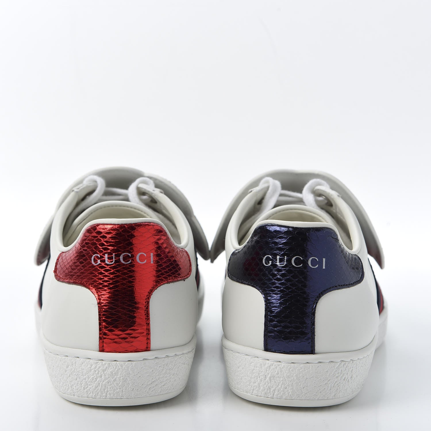 Gucci Calfskin Ayers Web Blind for Love Embroidered Womens Ace Sneakers 36.5 White 6 of 10