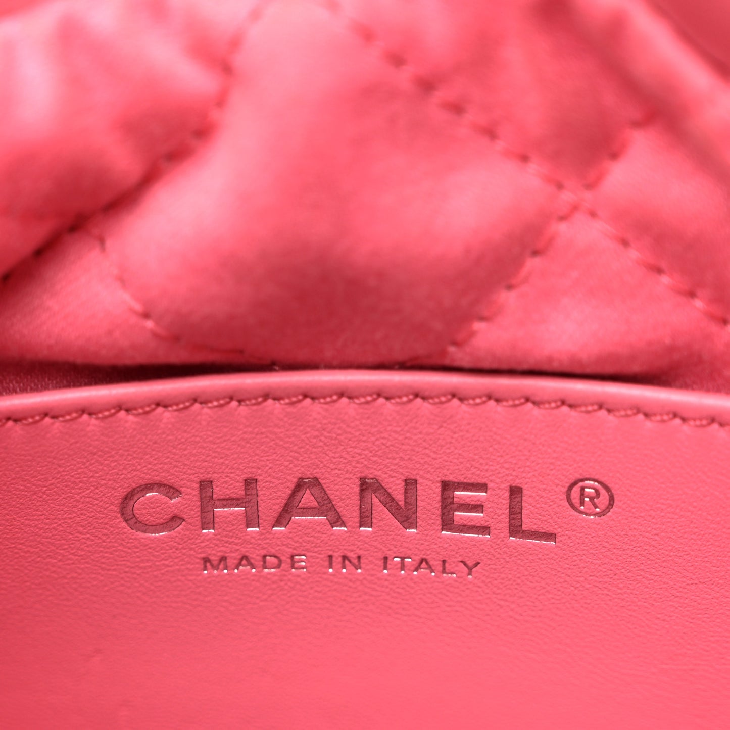 Shiny Calfskin Quilted Mini Chanel 22 Pink