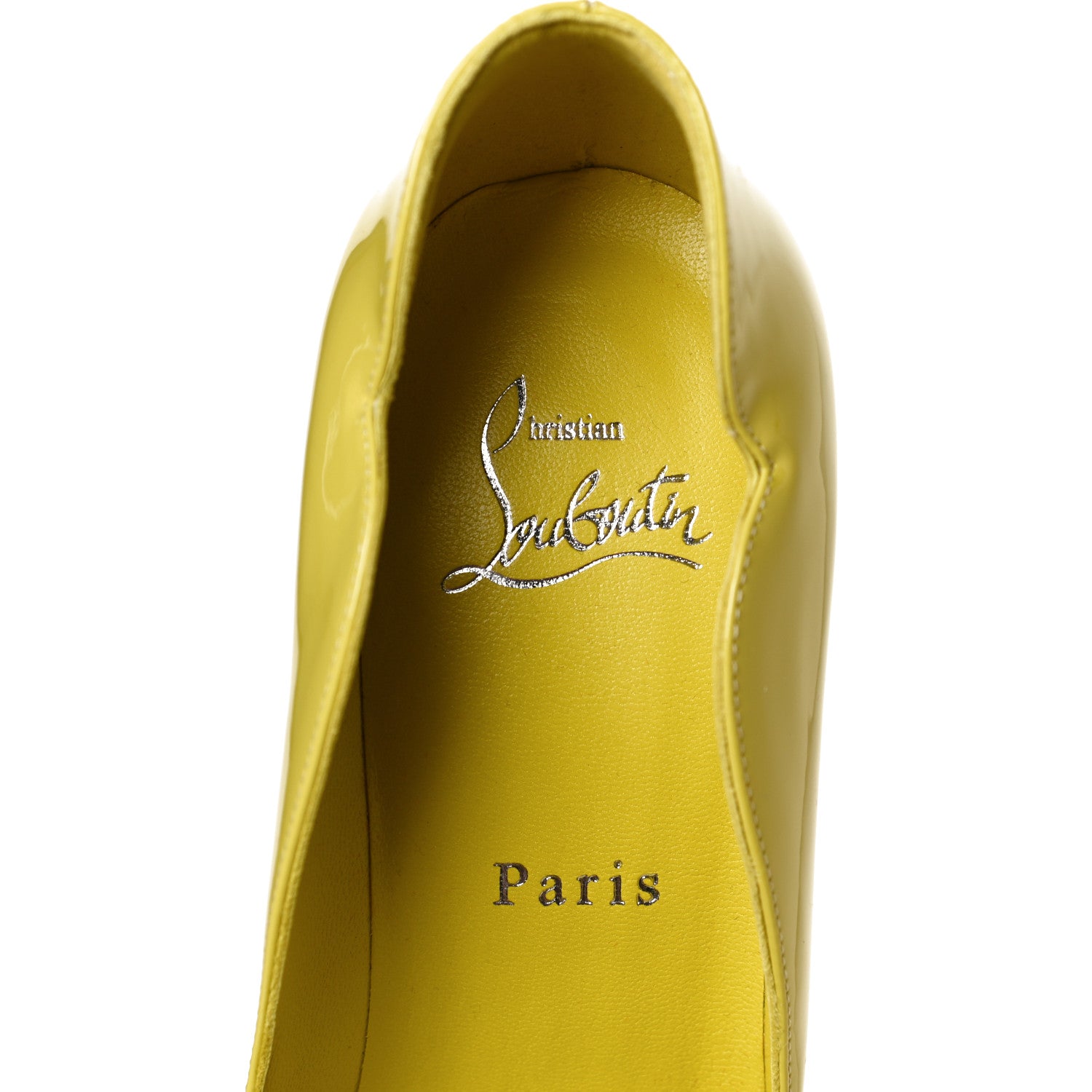 Christian Louboutin Calfskin Hot Chick 100 Pumps 37 Citrus 9 of 11